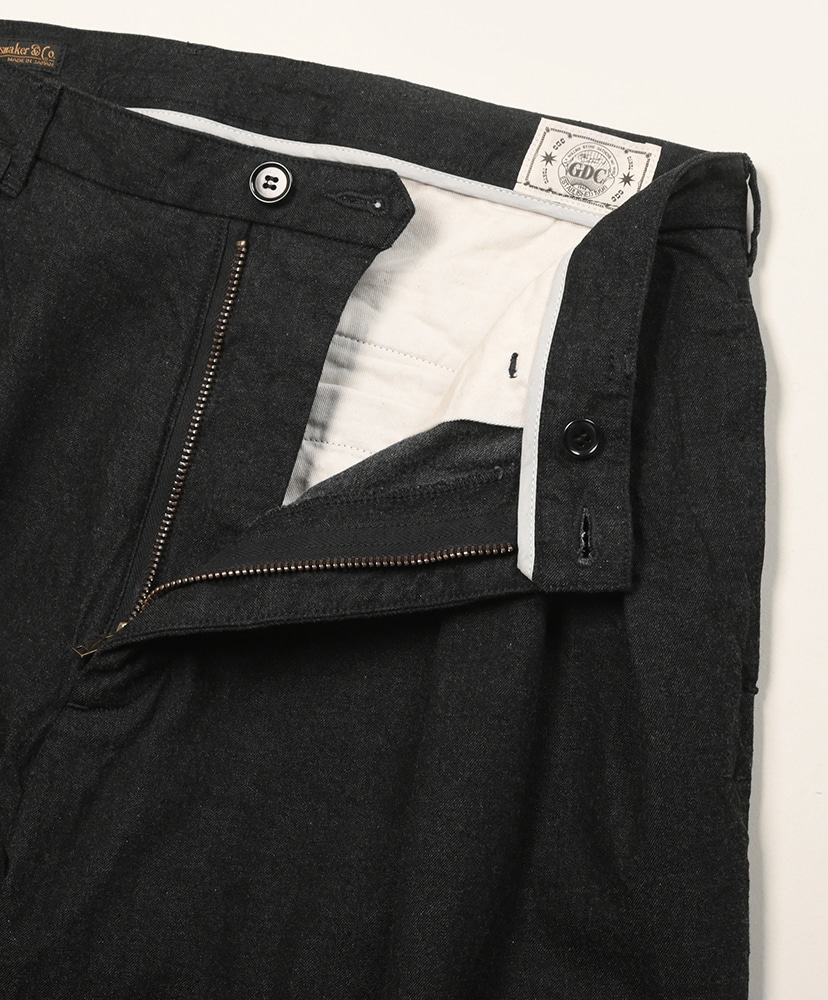 Big Denim Tuck Trousers Black/ブラック 32(MEN)