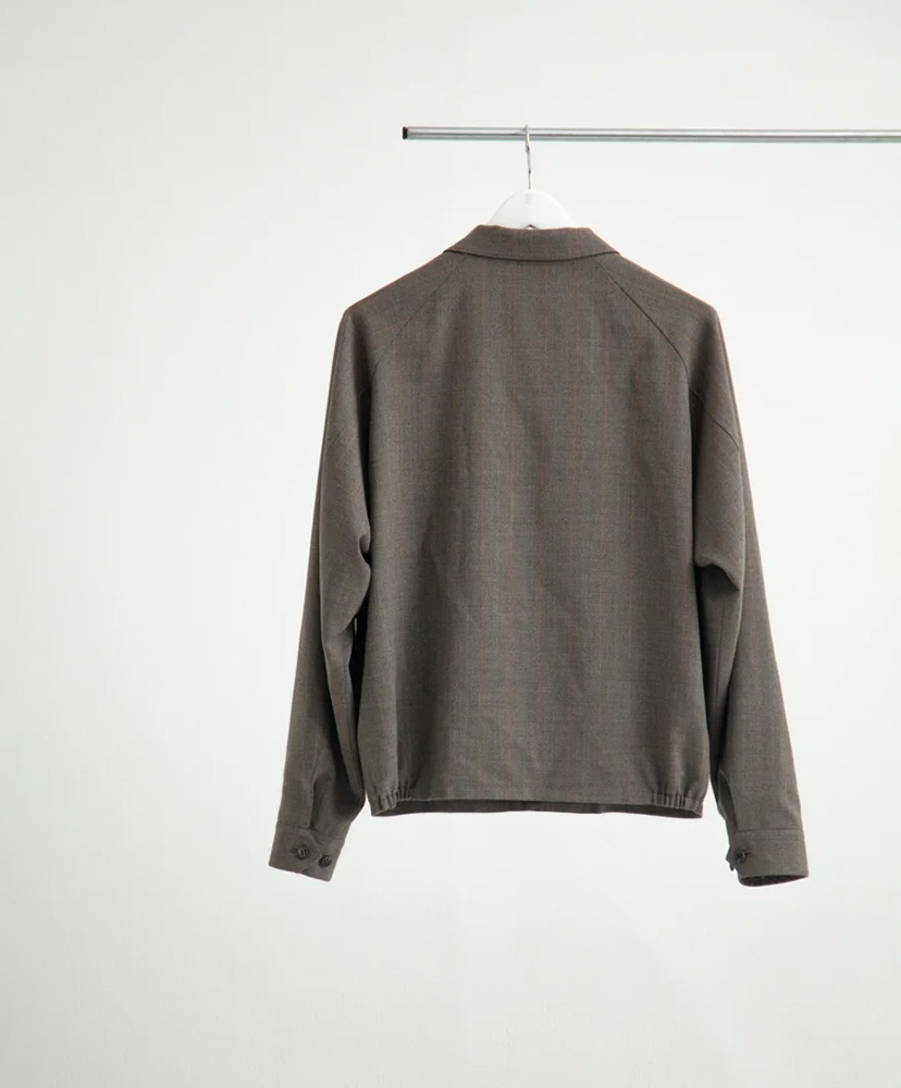 MELANGE STRIPE TRUCKER JACKET GREY STRIPE/グレーストライプ 46(MEN)