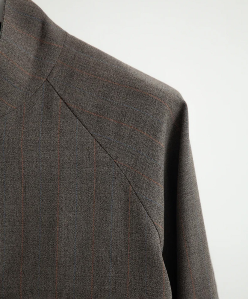 MELANGE STRIPE TRUCKER JACKET GREY STRIPE/グレーストライプ 46(MEN)