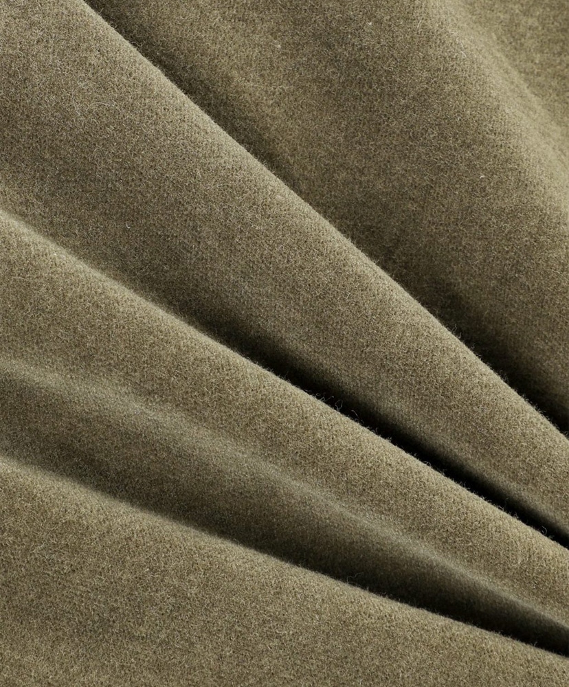Velvet Zip Up Jumper Khaki/カーキ L(MEN)