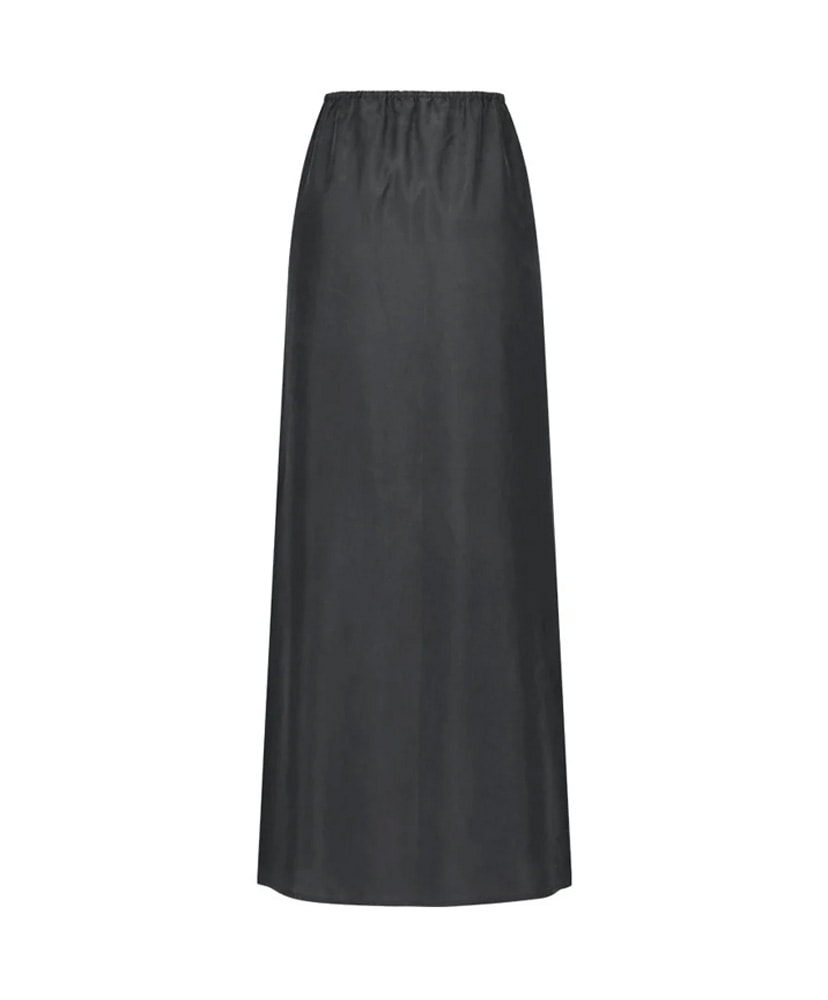 Cupro Banding Skirt Charcoal/チャコール 0(WOMEN)