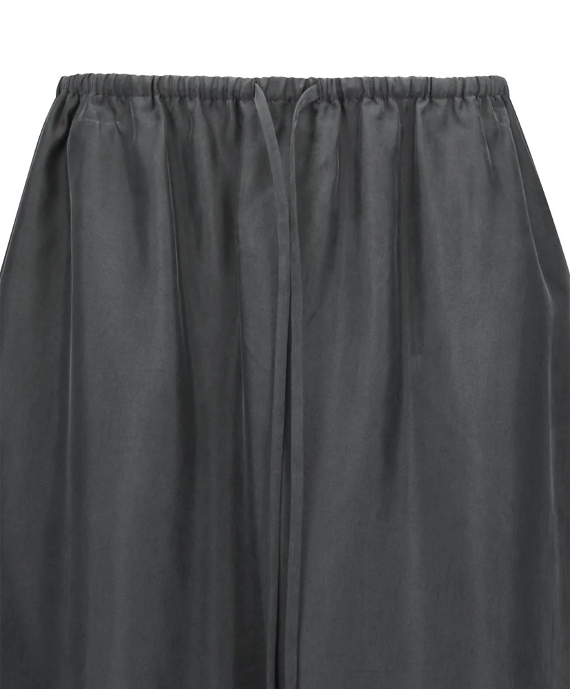 Cupro Banding Skirt Charcoal/チャコール 0(WOMEN)