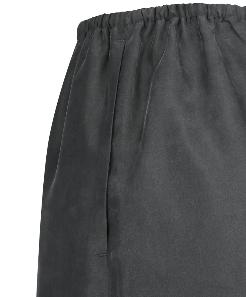 Cupro Banding Skirt Charcoal/チャコール 0(WOMEN)