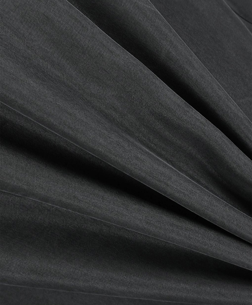 Cupro Banding Skirt Charcoal/チャコール 0(WOMEN)