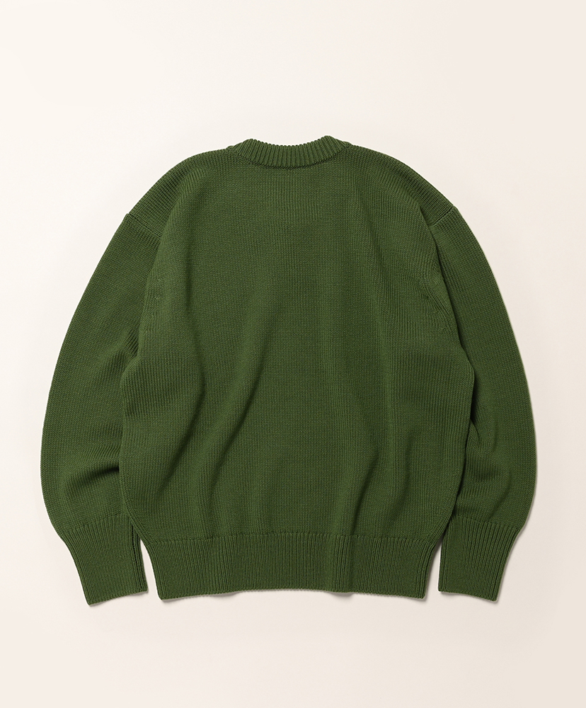 Twist Wool V Neck P/O Moss/モス 10(MEN)