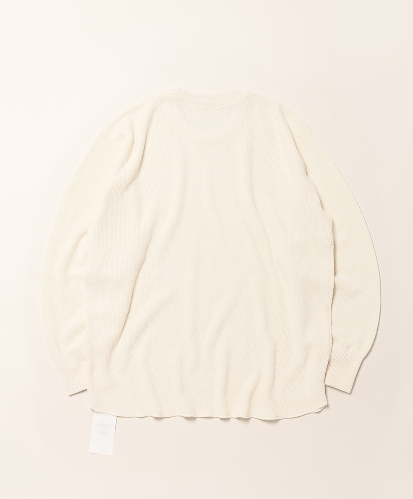 Silk Cotton Thermal Knit P/O Ecru/エクリュ 10(MEN)