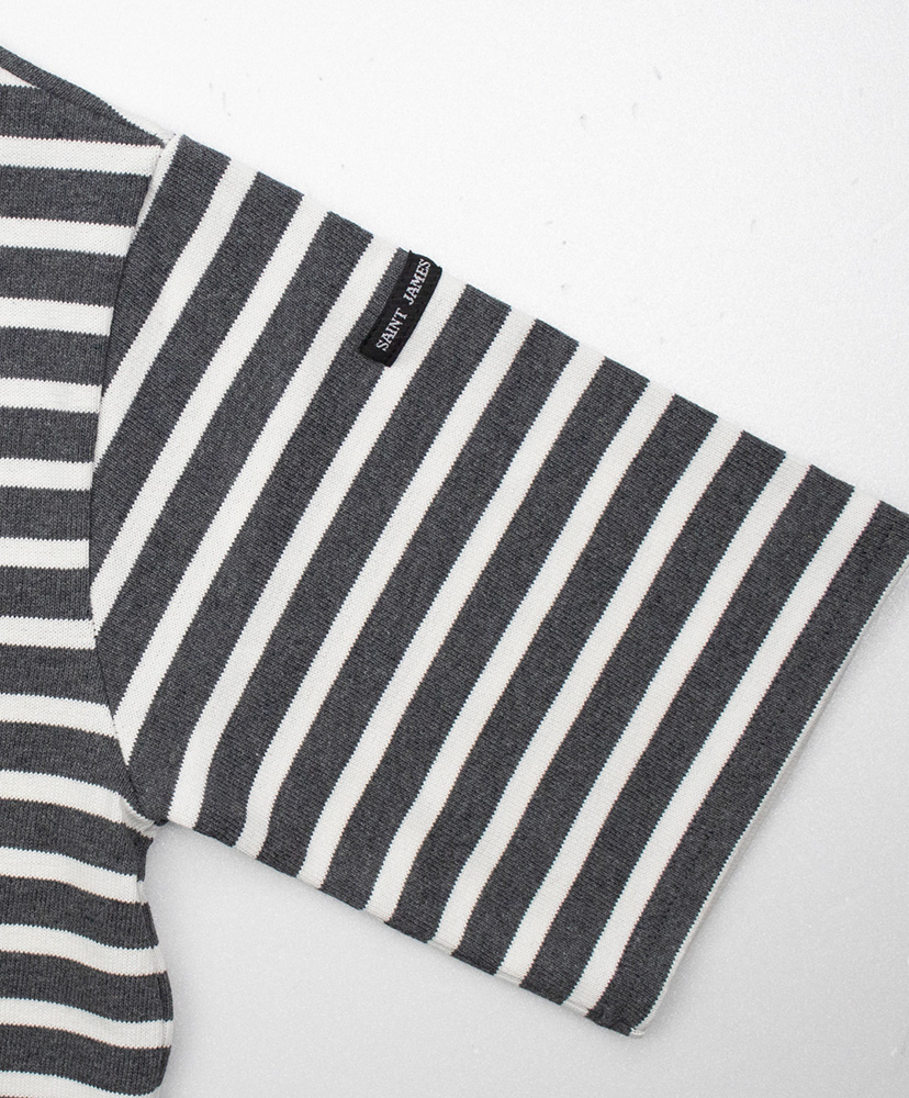 Tee Loose 霜降りチャコール×白 4(MEN)