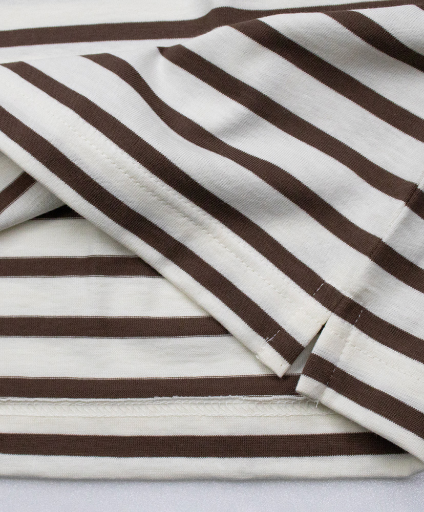 Morlaix Loose 生成り×カフェブラウン 1(WOMEN)