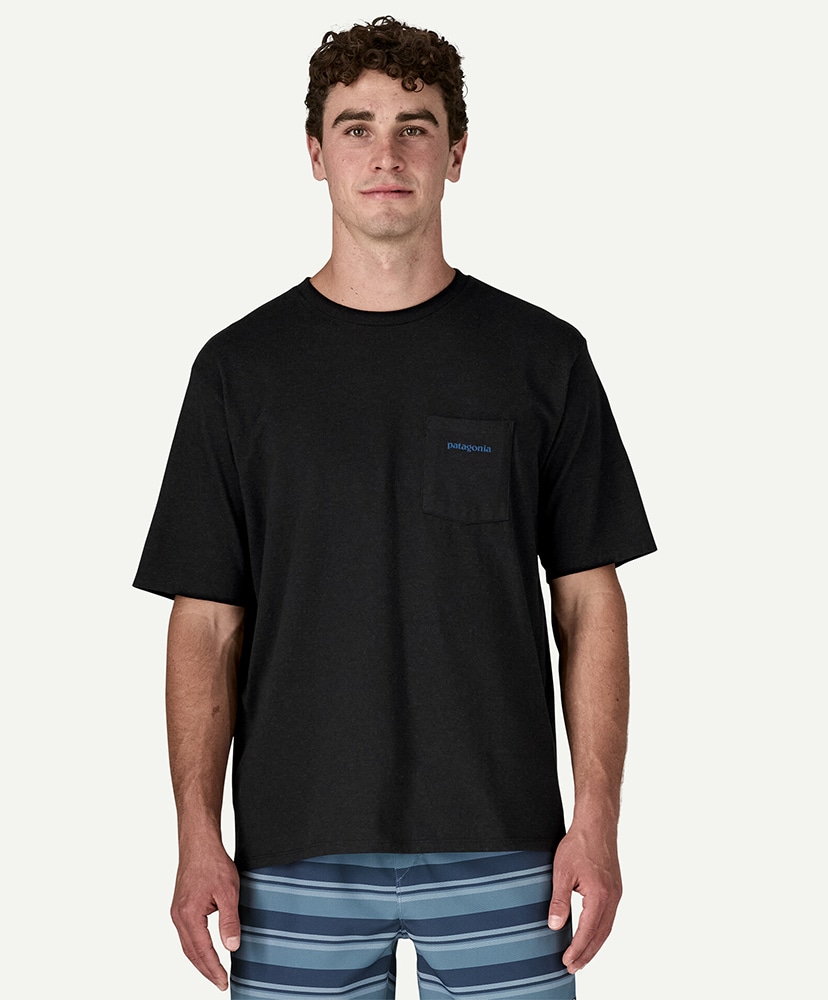 Men's Boardshort Logo Pocket Responsibili-Tee INBK/インクブラック L(MEN)