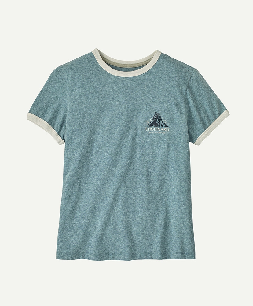 Women's Chouinard Crest Ringer Responsibili-Tee BLSG/ブルーセージ L(WOMEN)