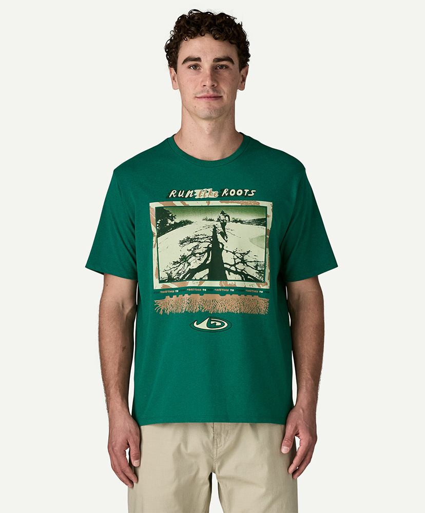 Men's Run Like Roots Responsibili-Tee GEMG/ジェムグリーン L(MEN)
