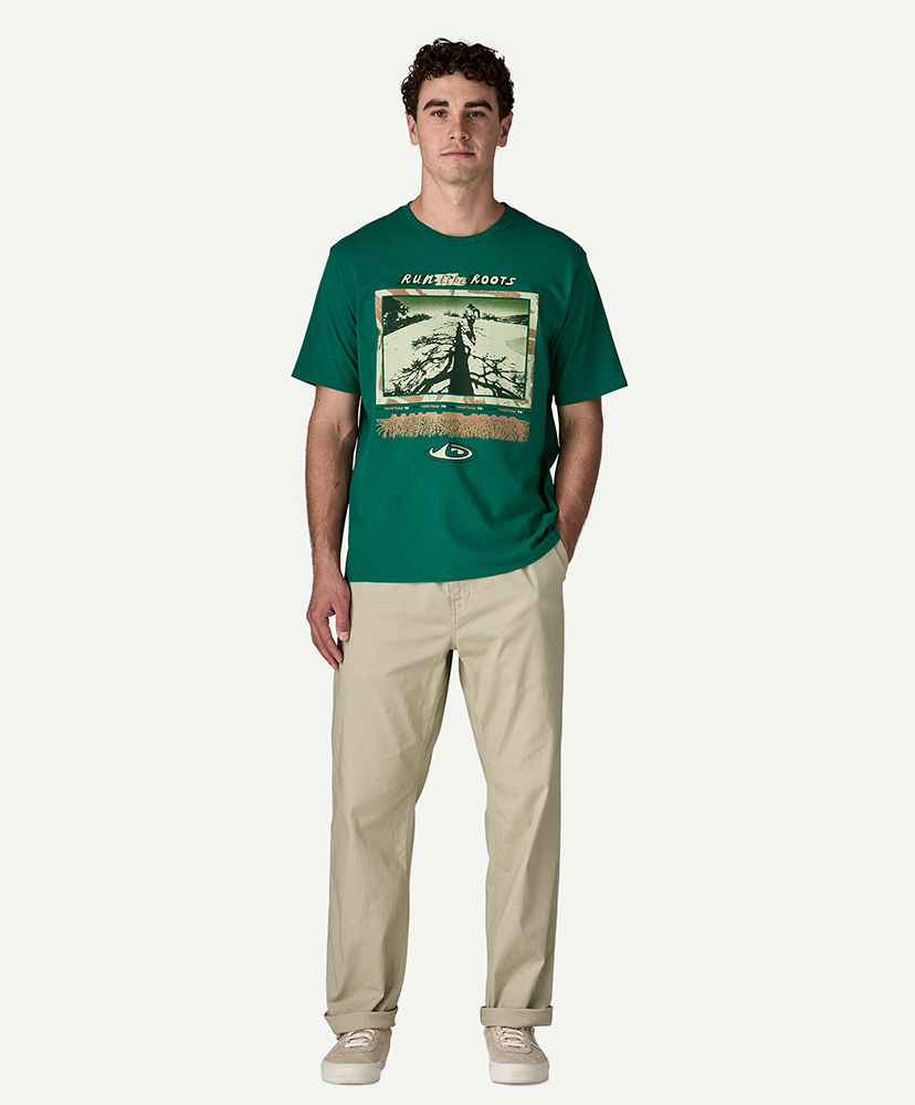 Men's Run Like Roots Responsibili-Tee GEMG/ジェムグリーン L(MEN)