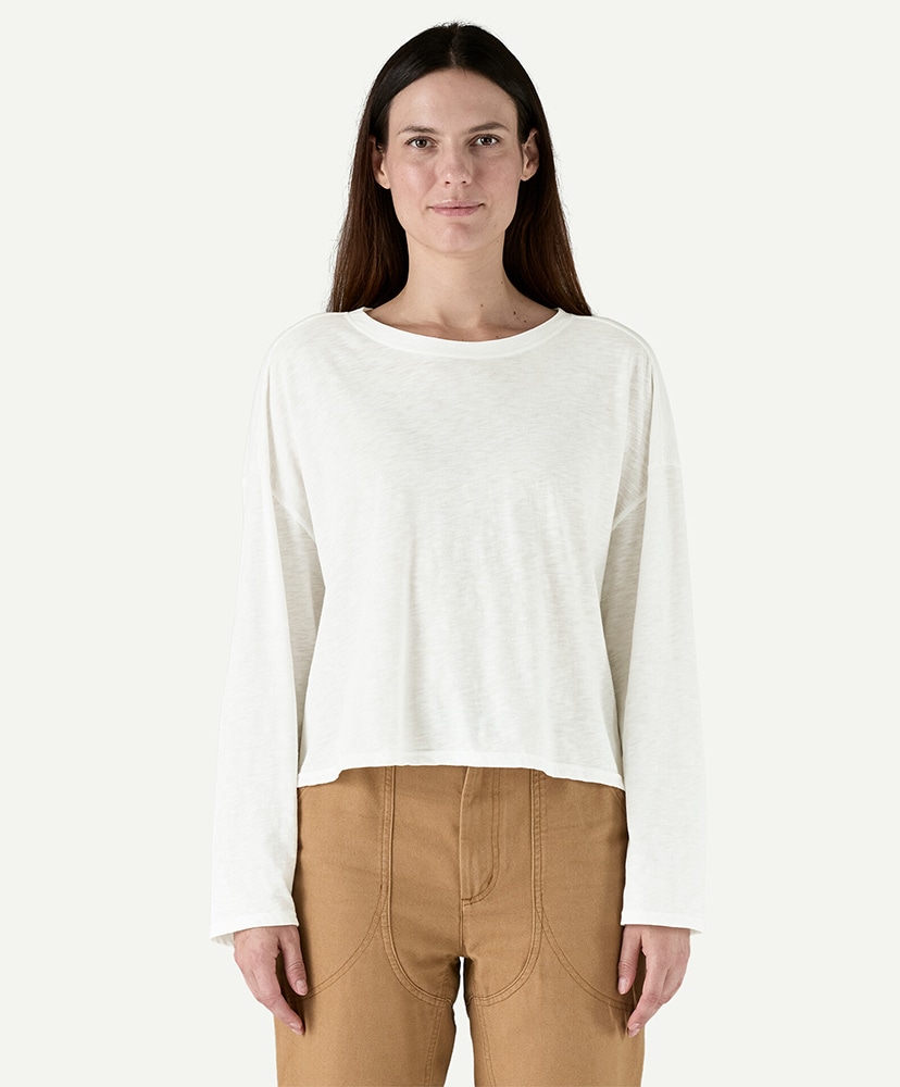 Women's Long-Sleeved Mainstay Top WHI/ホワイト M(WOMEN)