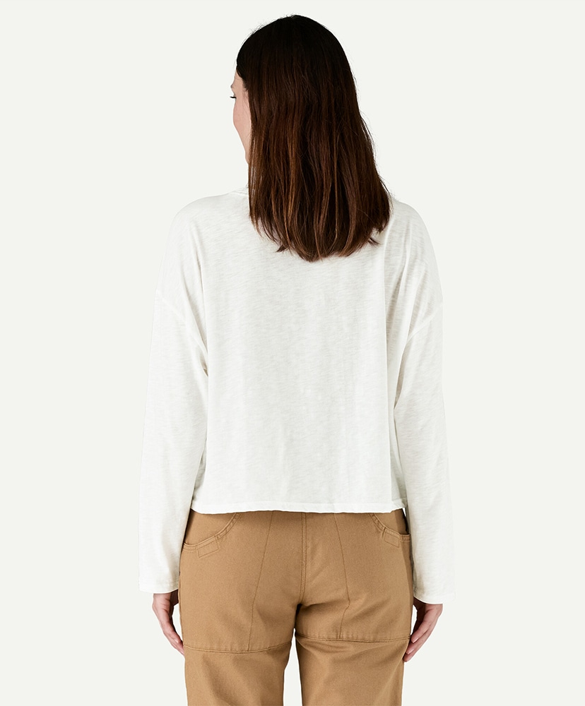 Women's Long-Sleeved Mainstay Top WHI/ホワイト M(WOMEN)