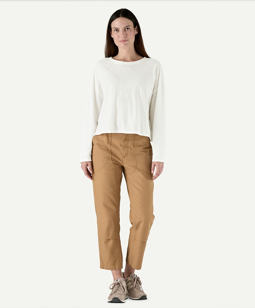 Women's Long-Sleeved Mainstay Top WHI/ホワイト M(WOMEN)
