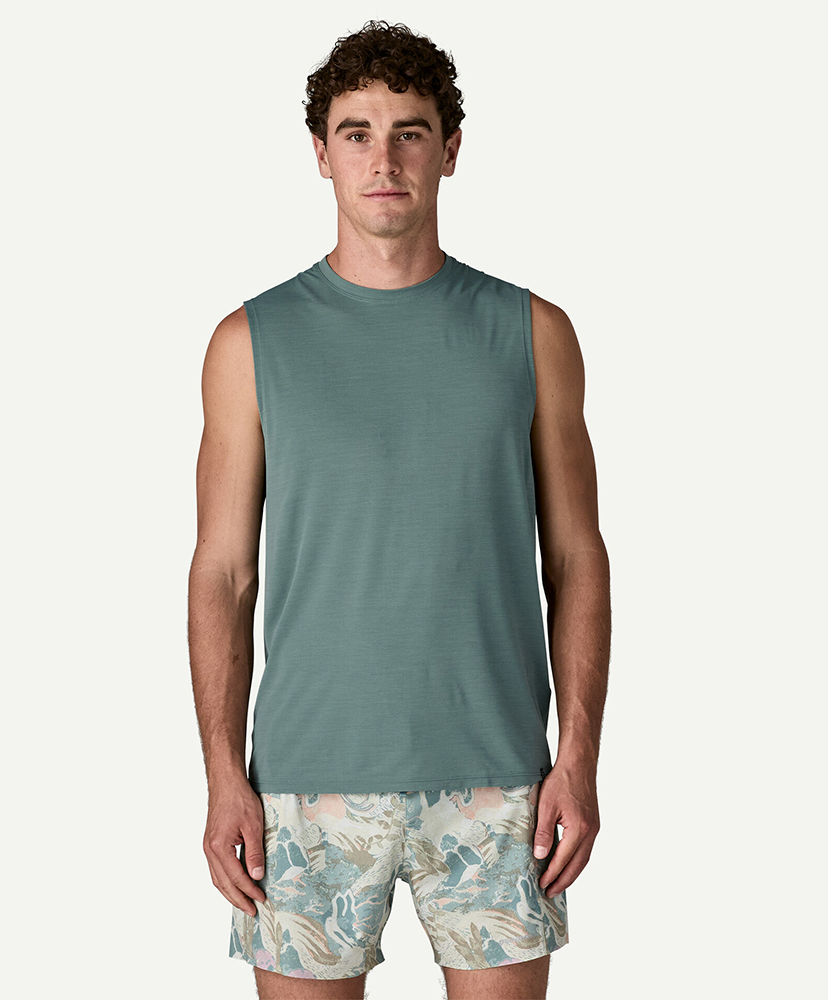 Men's Capilene Cool Ultra Tank Top BSLX/ブルーセージ L(MEN)