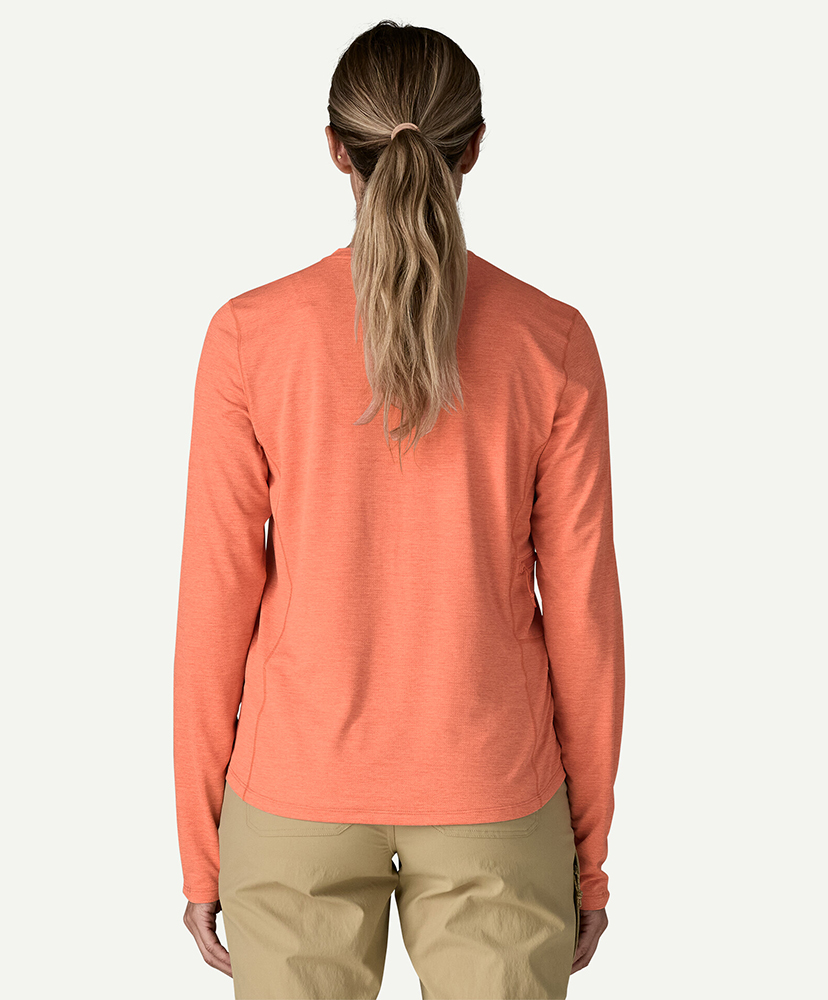 Women's Long-Sleeved Capilene Cool Sun Shirt MLPX/メロウメロン L(WOMEN)