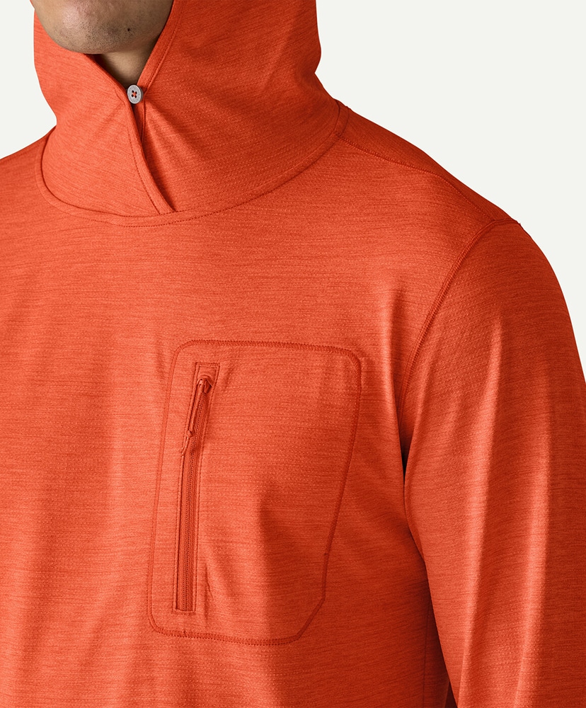 Men's Capilene cool Sun Hoody COLX/コールオレンジ L(MEN)