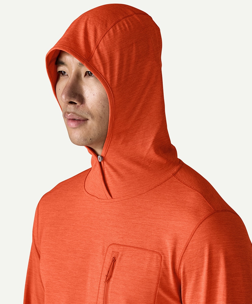 Men's Capilene cool Sun Hoody COLX/コールオレンジ L(MEN)