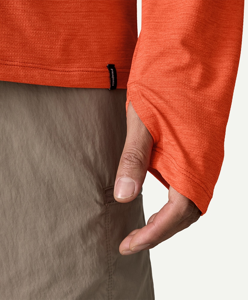 Men's Capilene cool Sun Hoody COLX/コールオレンジ L(MEN)