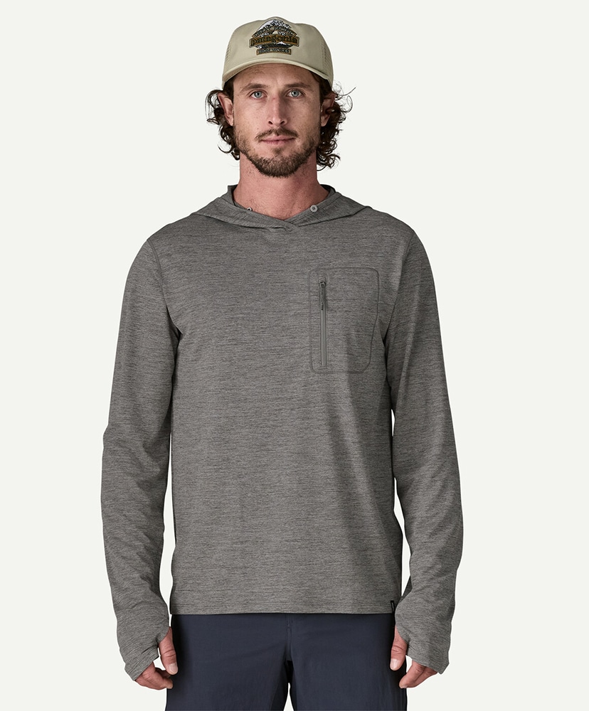 Men's Capilene cool Sun Hoody FGNX/フォージグレイ L(MEN)