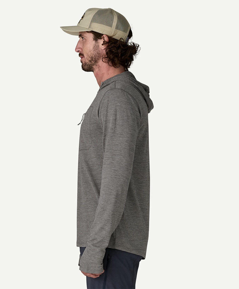 Men's Capilene cool Sun Hoody FGNX/フォージグレイ L(MEN)