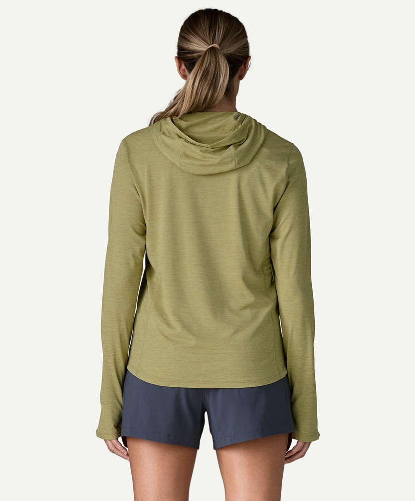 Women's Capilene Cool Sun Hoody GGNX/ガムツリーグリーン L(WOMEN)