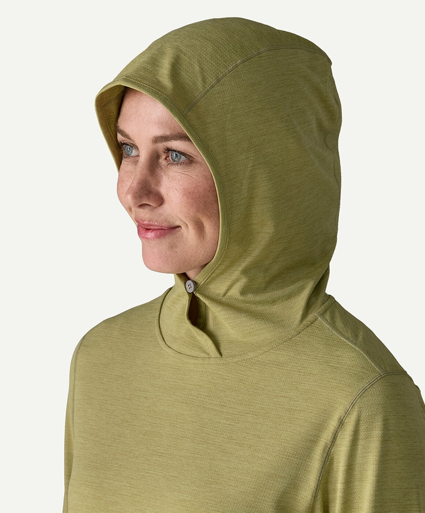 Women's Capilene Cool Sun Hoody GGNX/ガムツリーグリーン L(WOMEN)