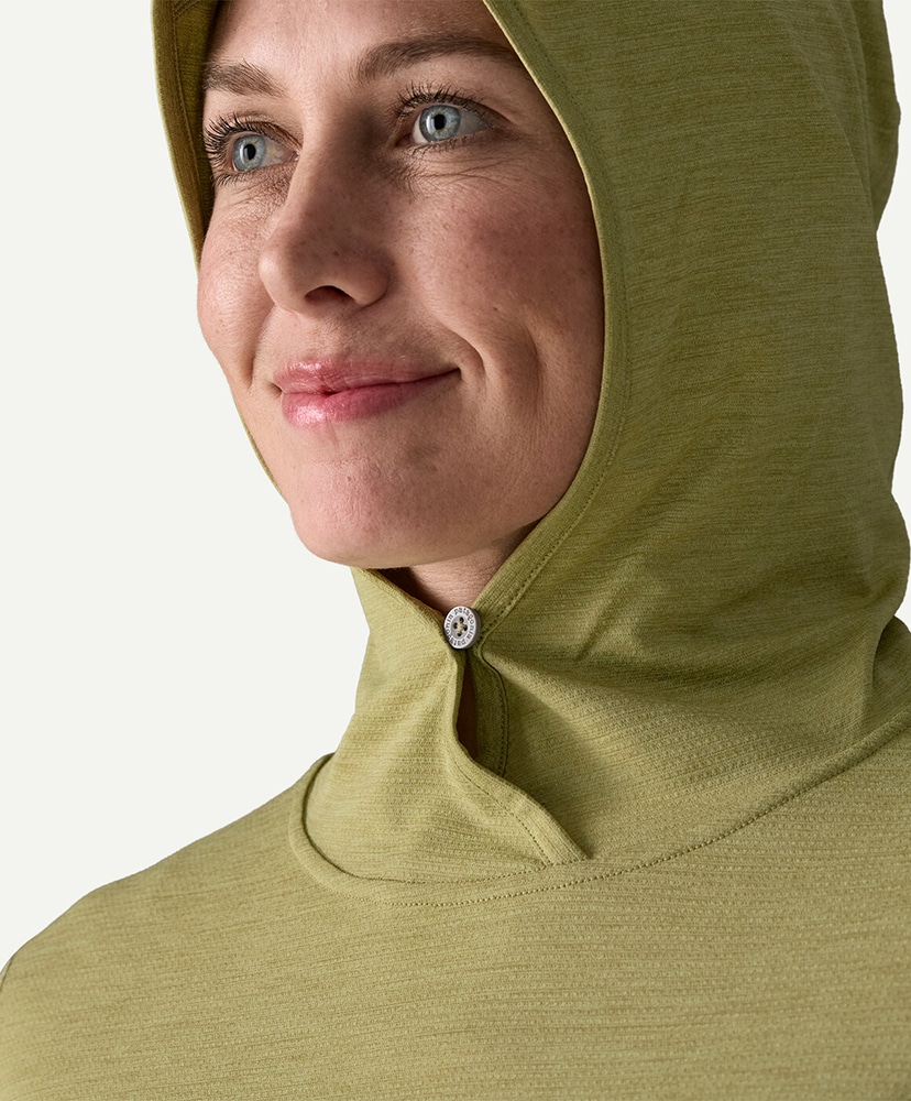 Women's Capilene Cool Sun Hoody GGNX/ガムツリーグリーン L(WOMEN)