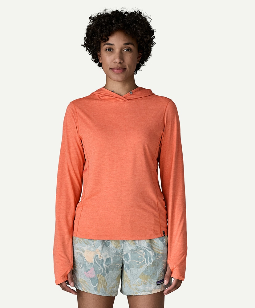 Women's Capilene Cool Sun Hoody MLPX/メロウメロン L(WOMEN)