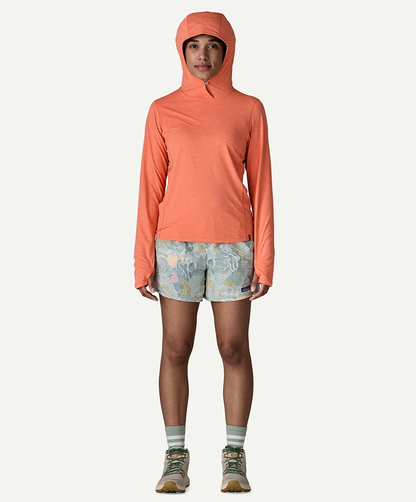 Women's Capilene Cool Sun Hoody MLPX/メロウメロン L(WOMEN)