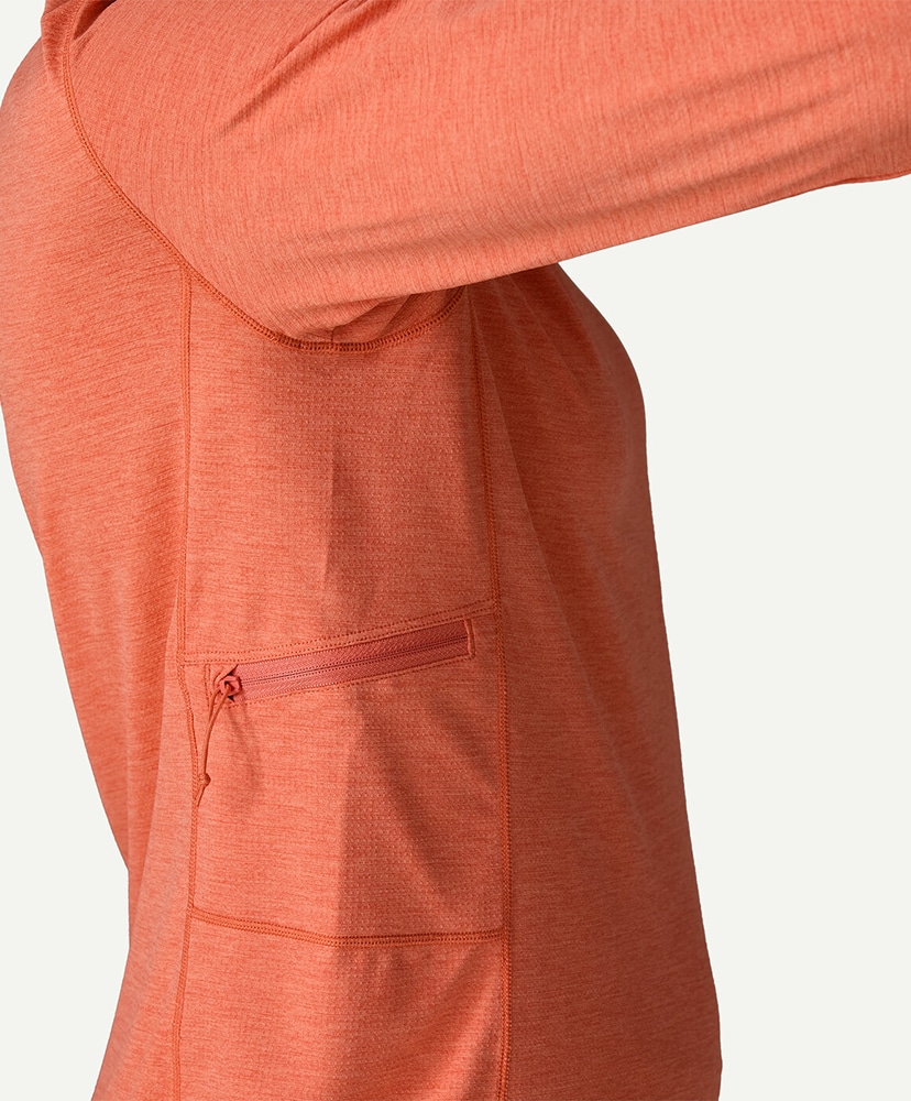 Women's Capilene Cool Sun Hoody MLPX/メロウメロン L(WOMEN)