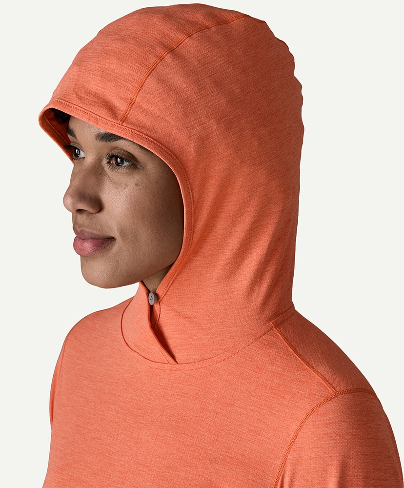 Women's Capilene Cool Sun Hoody MLPX/メロウメロン L(WOMEN)