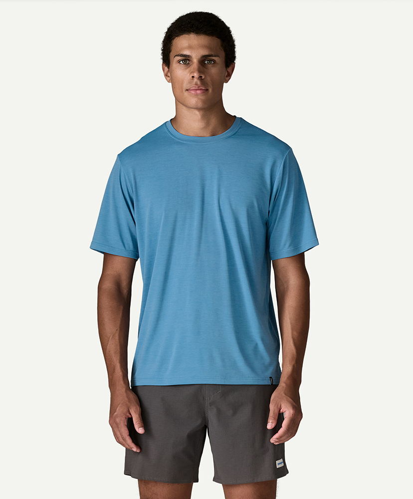 Men's Capilene Cool Daily Shirt SHRX/ショアブルー L(MEN)