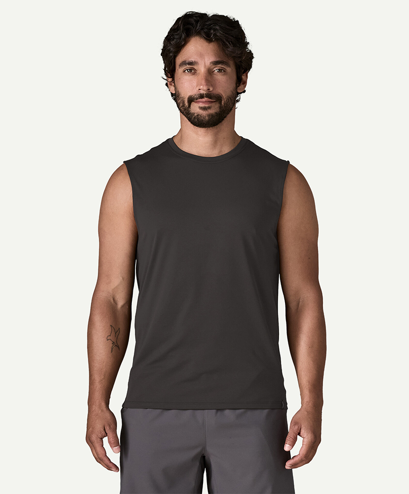 Men's Sleeveless Capilene Cool Daily Shirt BLK/ブラック L(MEN)