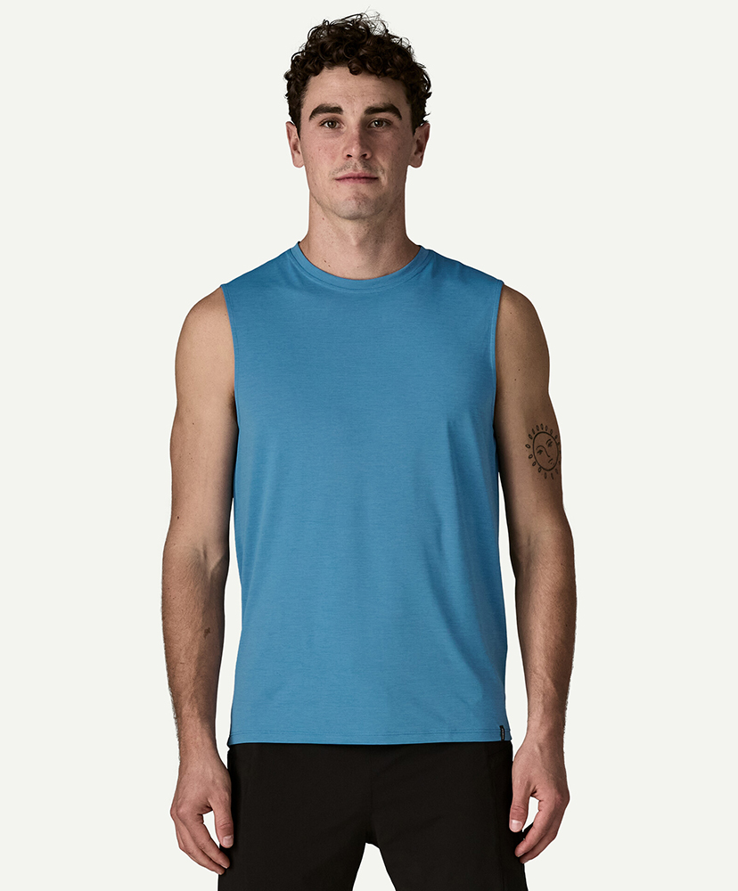 Men's Sleeveless Capilene Cool Daily Shirt SHRX/ショアブルー L(MEN)