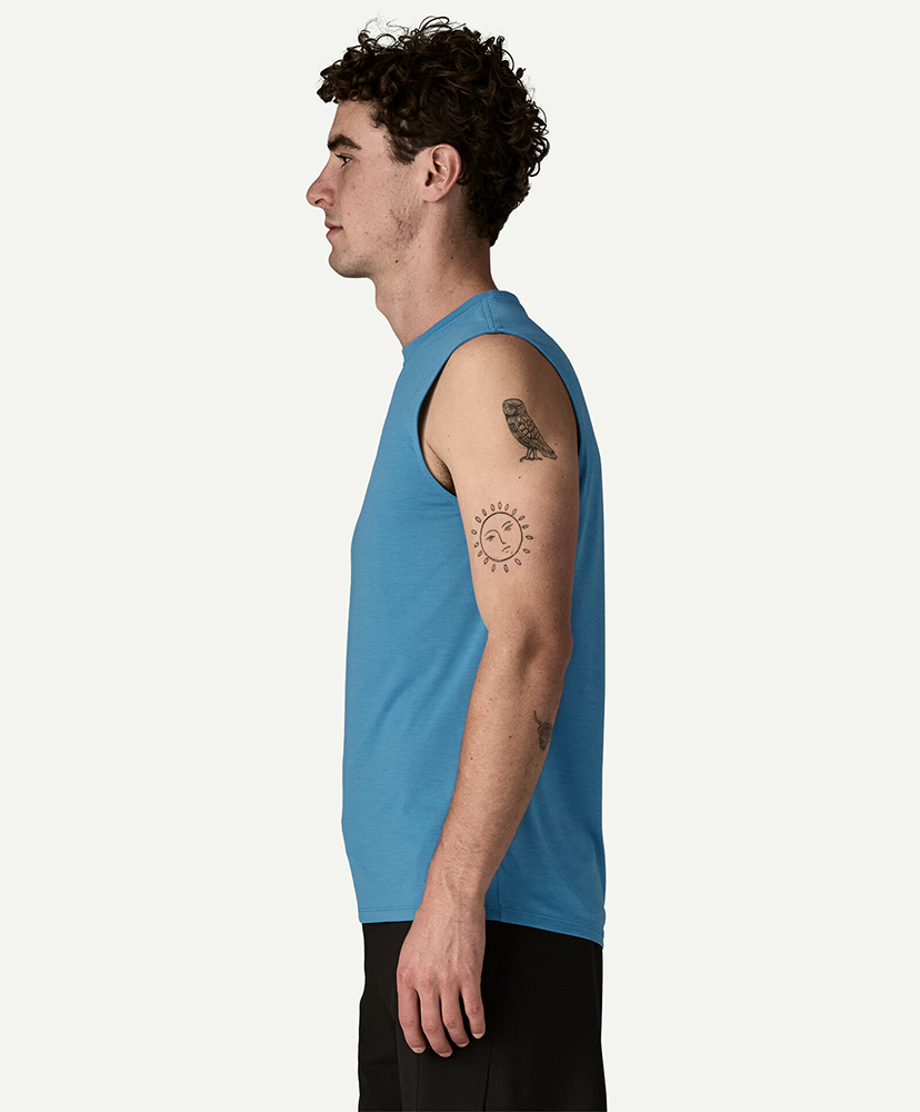 Men's Sleeveless Capilene Cool Daily Shirt SHRX/ショアブルー L(MEN)