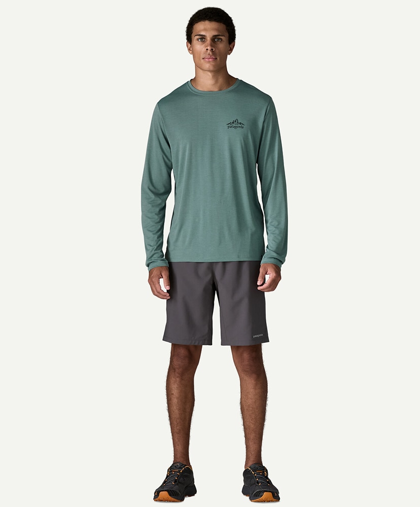 Men's Long Sleeved Capilene Cool Daily Shirt Cloud Crag BSLX/ブルーセージ L(MEN)