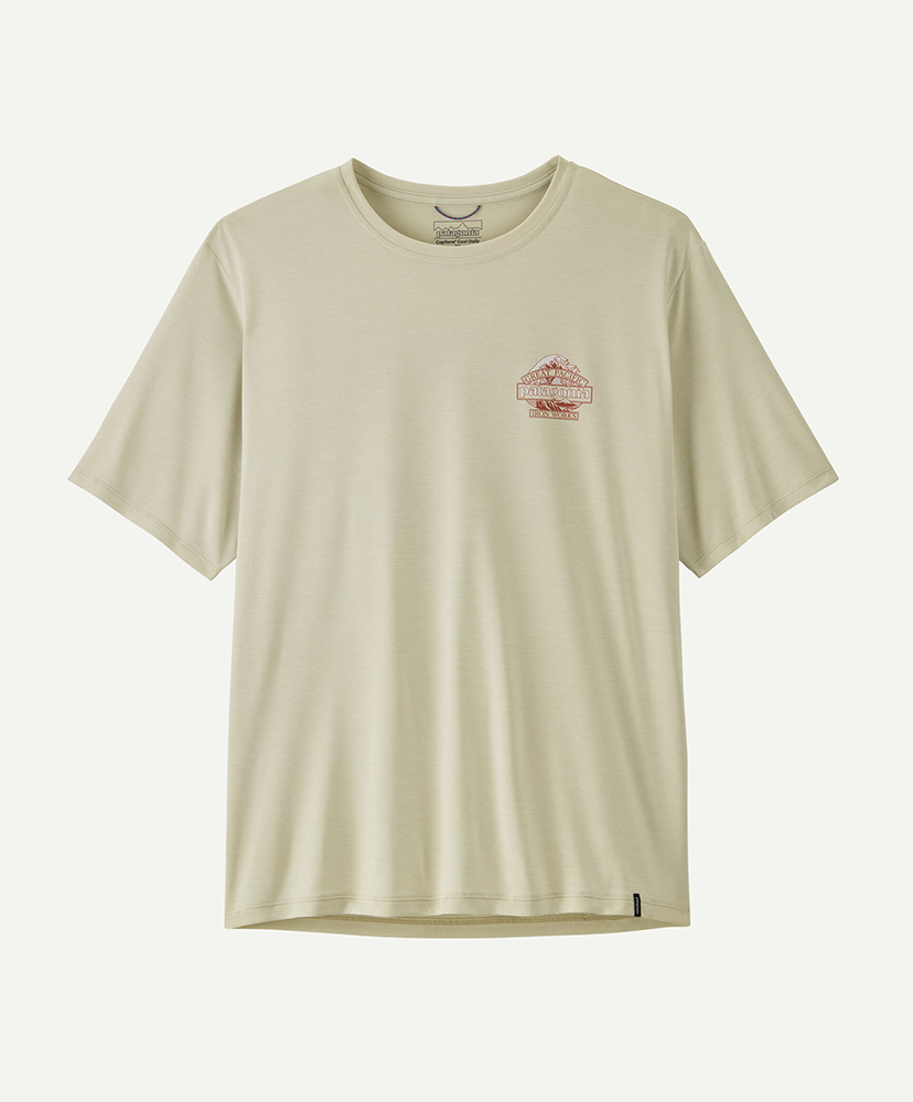 Men's Capilene Cool Daily Shirt - Great Waves DYWH/ダイノホワイト L(MEN)