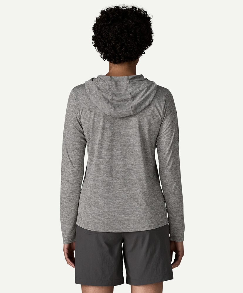 Women's Capilene Cool Daily Hoody Fitz Roy Nimbus FEA/フェザーグレー L(WOMEN)