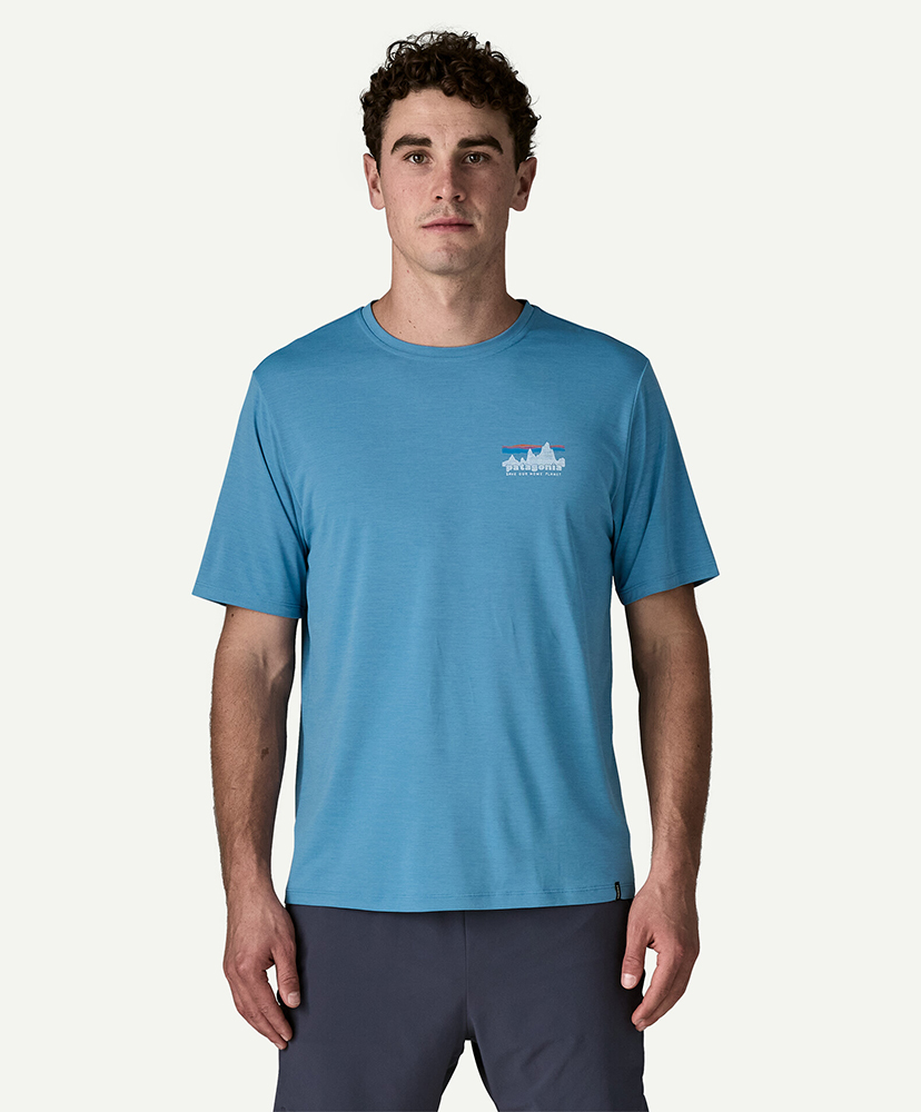 Men's Capilene Cool Daily Shirt - '73 Skyline SHRX/ショアブルー L(MEN)