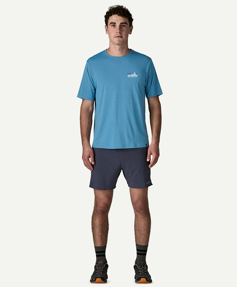 Men's Capilene Cool Daily Shirt - '73 Skyline SHRX/ショアブルー L(MEN)