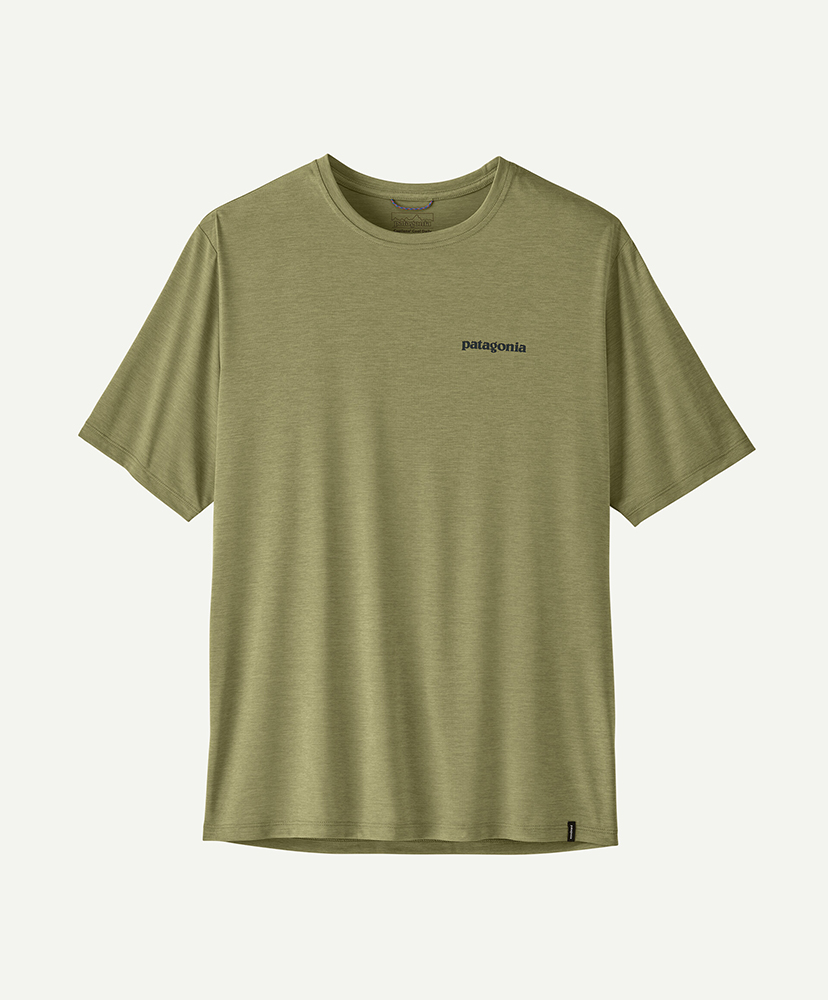 Men's Capilene Cool Daily Shirt - Boardshort Logo GGNX/ガムツリーグリーン L(MEN)