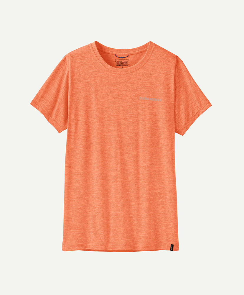 Women's Capilene Cool Daily Shirt - Mother Rays PCHS/ピーチシャーベット L(WOMEN)