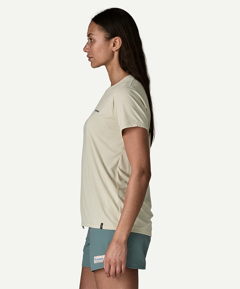 Women's Capilene Cool Daily Shirt - Boardshort Logo DYWH/ダイノホワイト M(WOMEN)