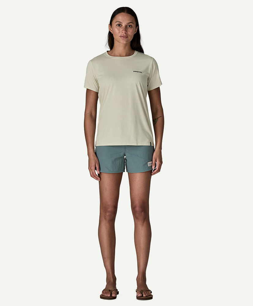 Women's Capilene Cool Daily Shirt - Boardshort Logo DYWH/ダイノホワイト M(WOMEN)