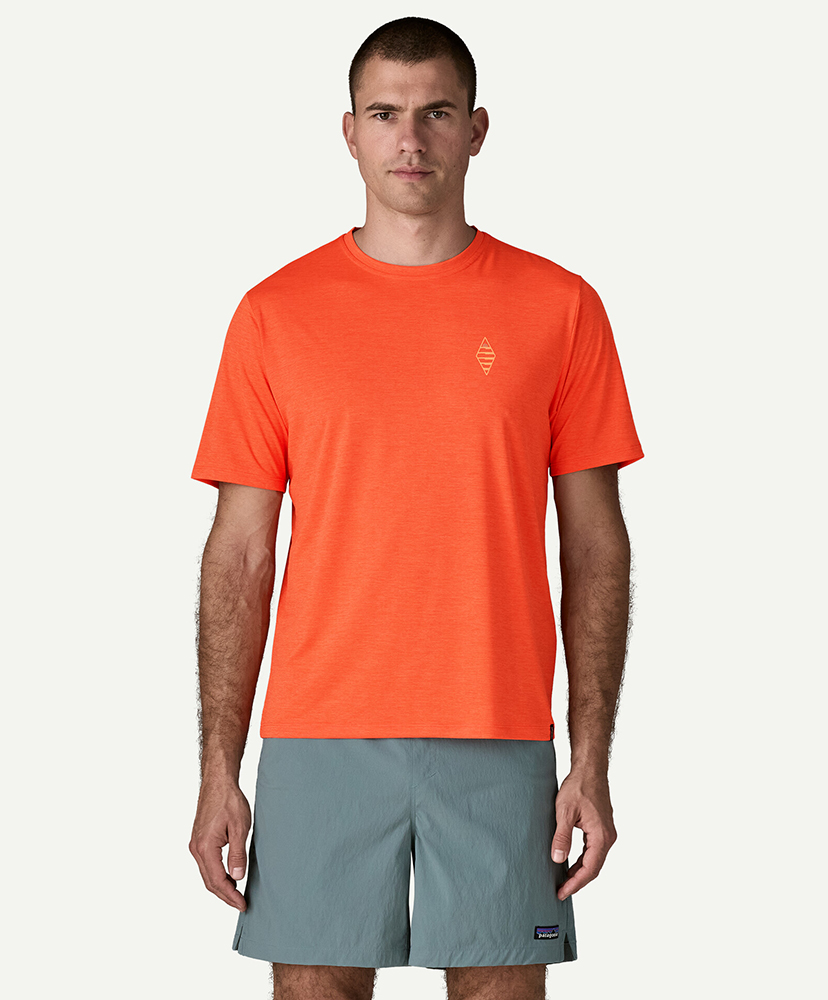 Men's Capilene Cool Daily Shirt - Water People Sets OPLX/オレンジピール L(MEN)