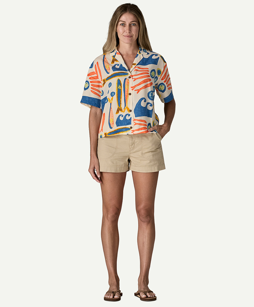 Women's Tidal Threads Shirt SANL/ナチュラル M(WOMEN)