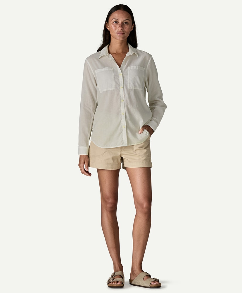 Women's Lightweight A/C Buttondown WHI/ホワイト L(WOMEN)