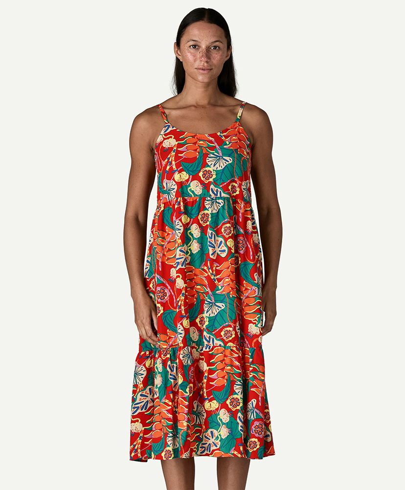 Women's Tidal Threads Dress TCLE/ホットアンバー M(WOMEN)